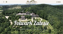Desktop Screenshot of folwarkzalesie.pl